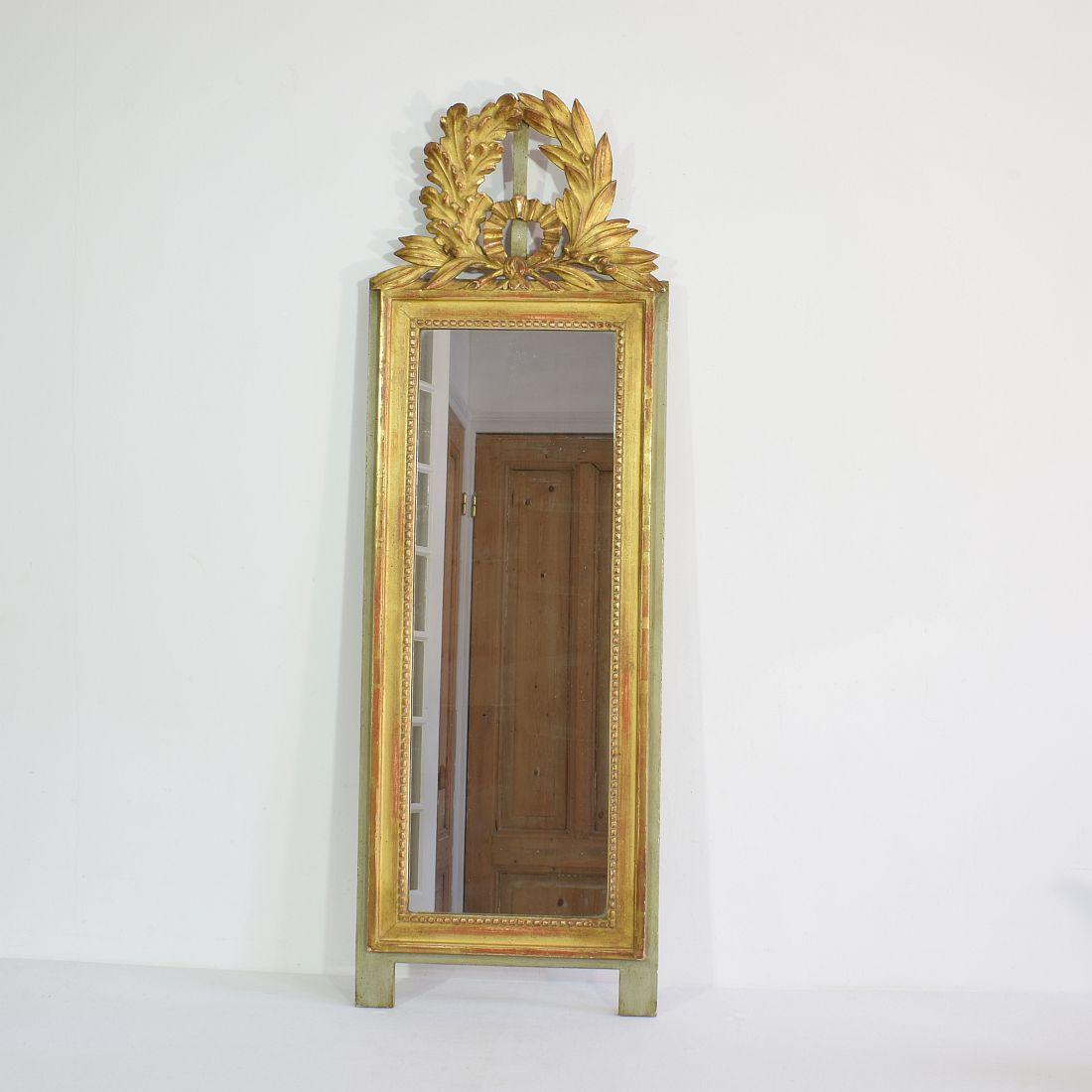Wood 19th Century French Louis XVI Style Giltwood Mirror