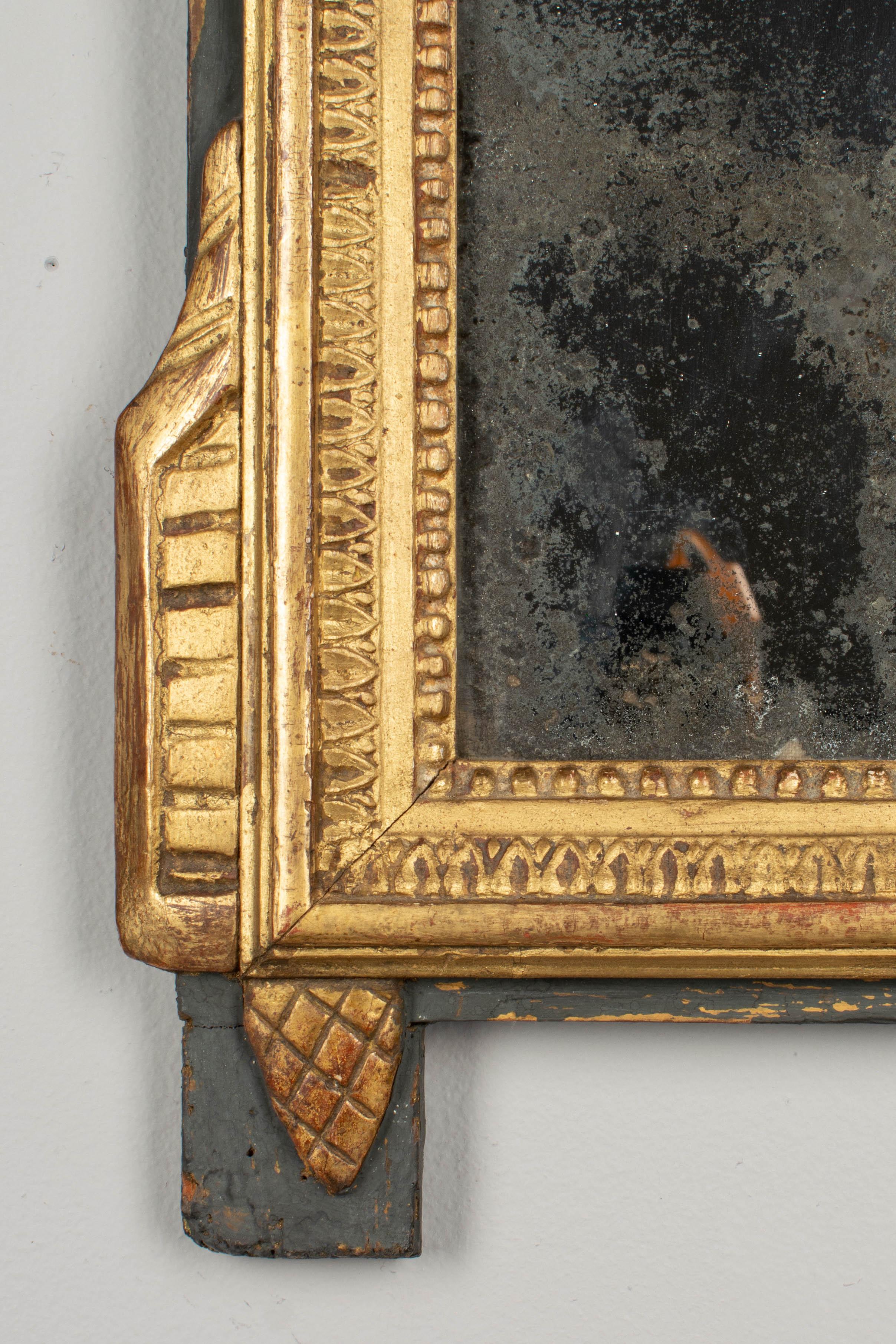 19th Century French Louis XVI Style Giltwood Mirror 1
