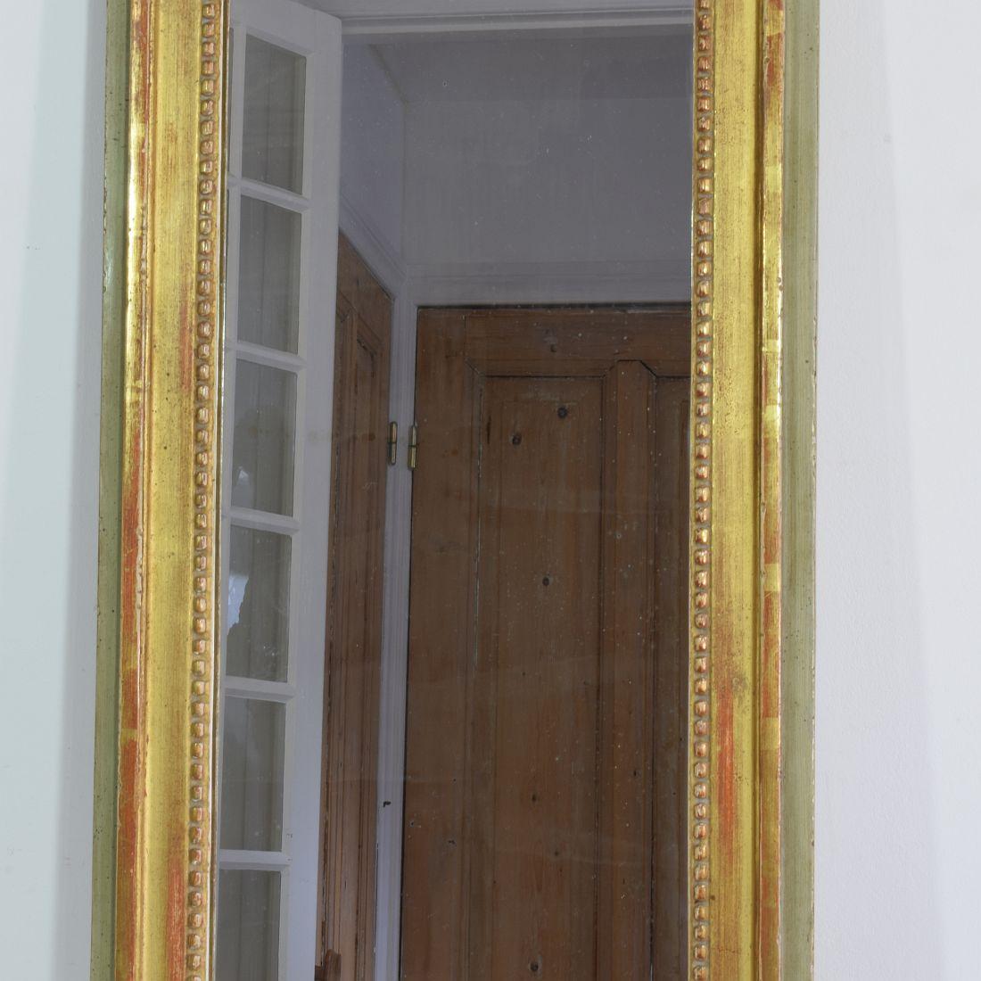 19th Century French Louis XVI Style Giltwood Mirror 2