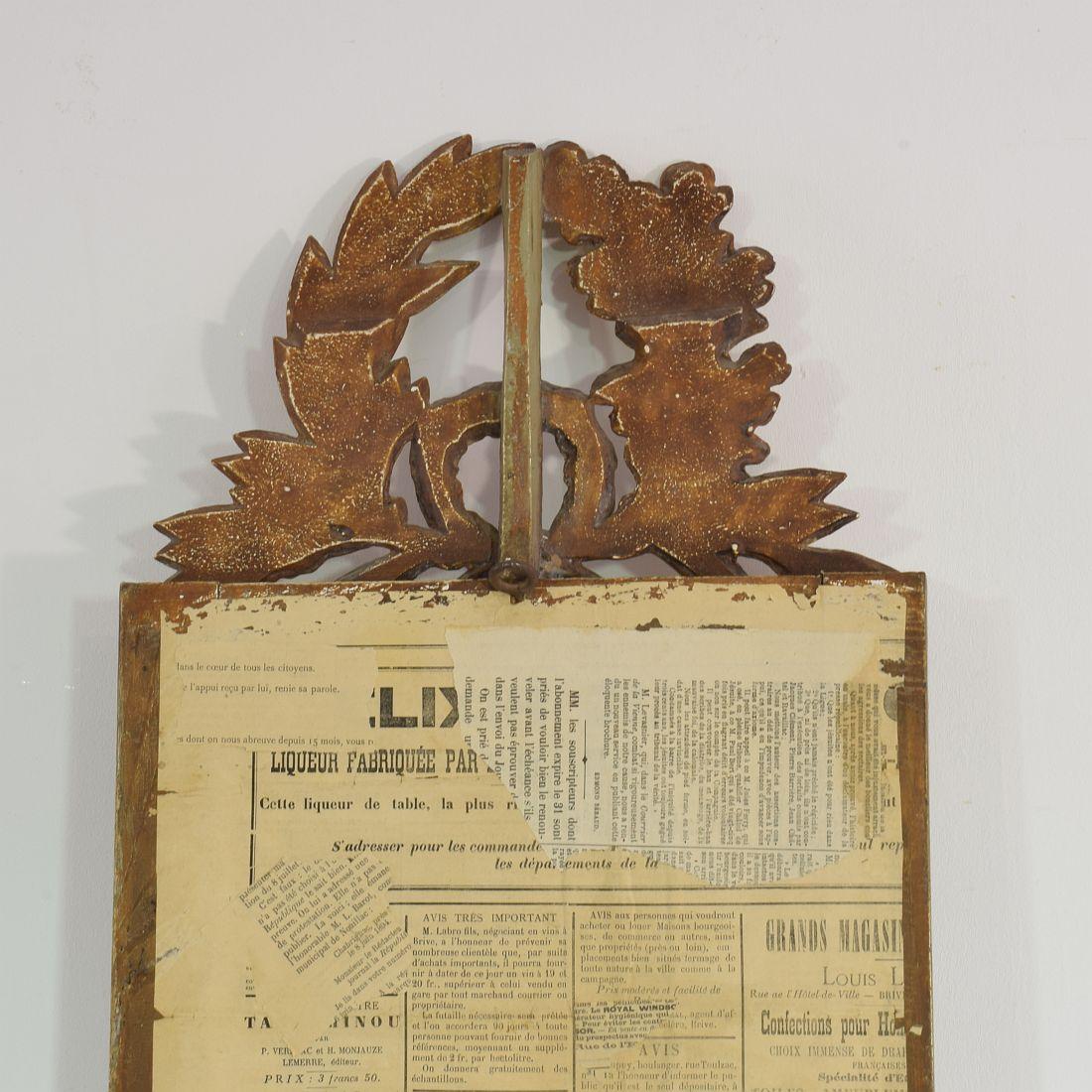 19th Century French Louis XVI Style Giltwood Mirror 5