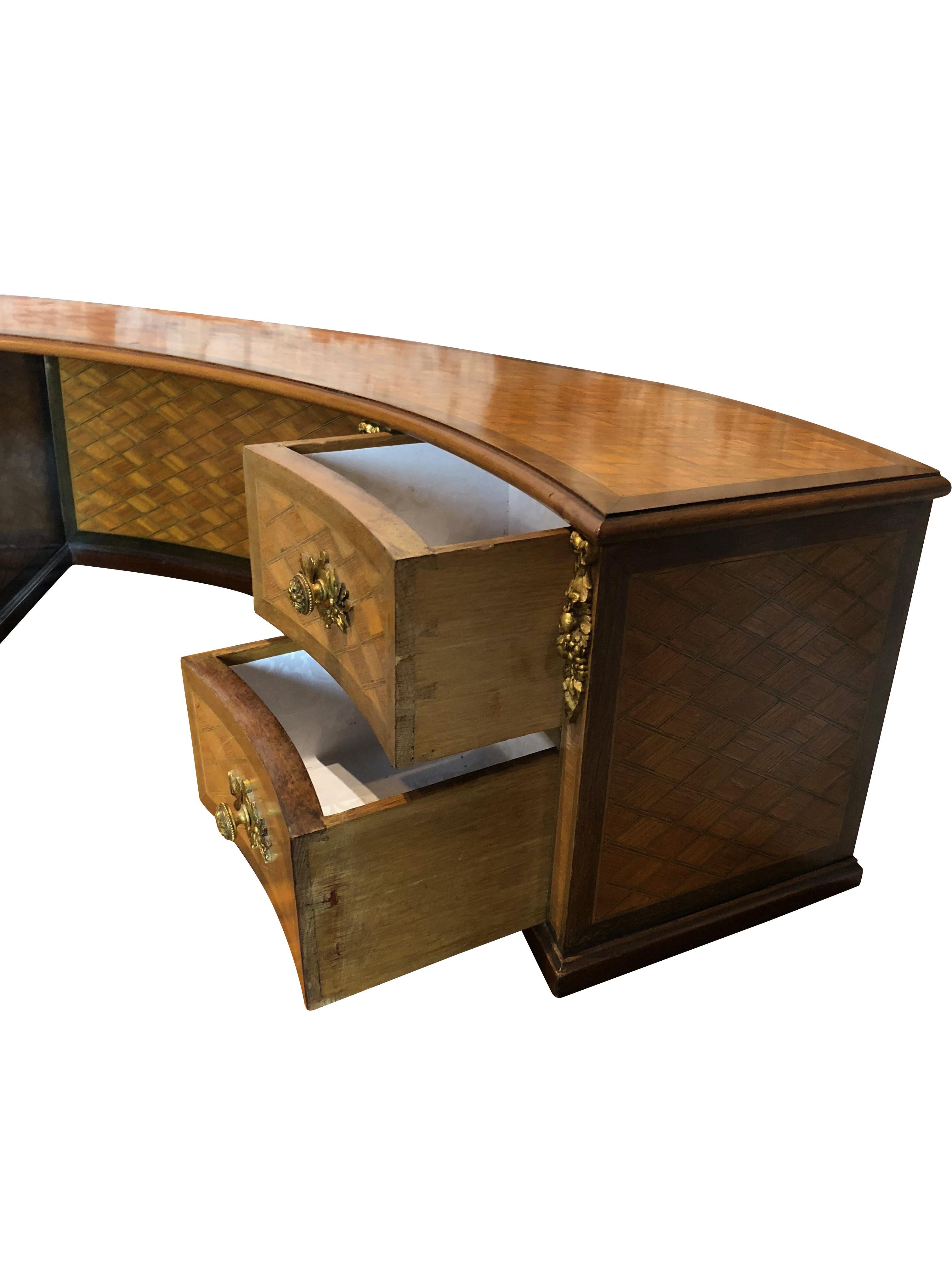 19th Century French Louis XVI Style Kidney Shaped Desk 2