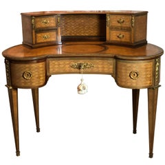 19th Century French Louis XVI Style Kidney Shaped Desk