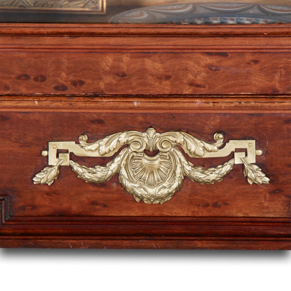 19th Century French Louis XVI Style Mahogany Bookcase Vitrine Cabinet 4