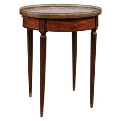 19th Century French Louis XVI Style Mahogany Bouillotte Table