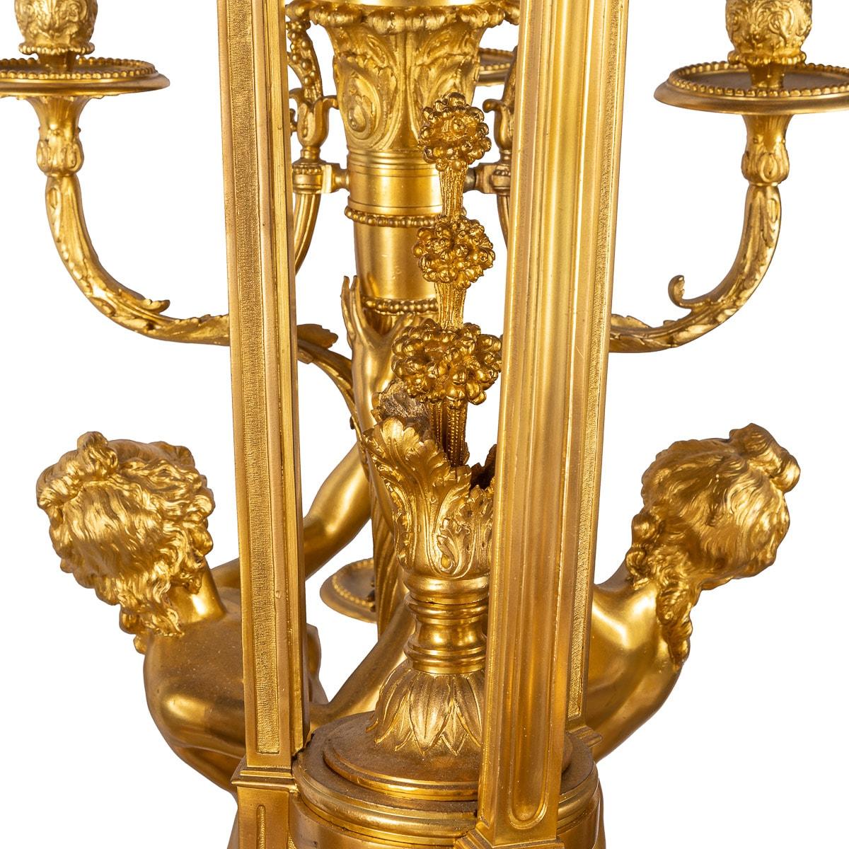 Lustre français du 19ème siècle de style Louis XVI à vingt-sept lumières en bronze doré, vers 1890 en vente 12