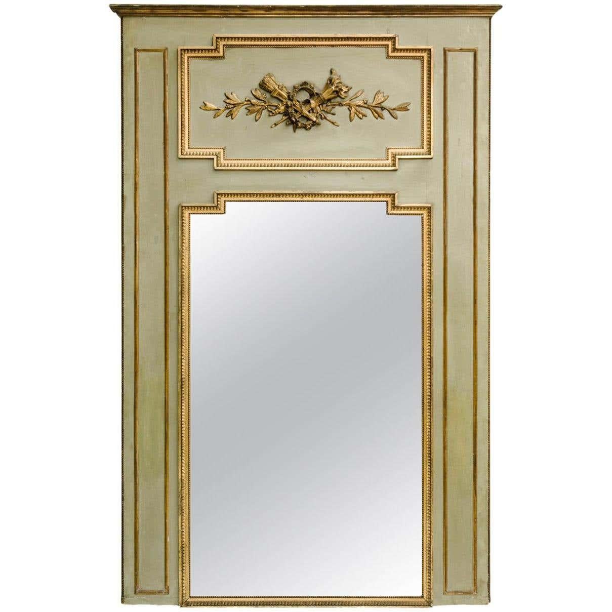 19th Century French Louis XVI Style Trumeau Mirror For Sale 4