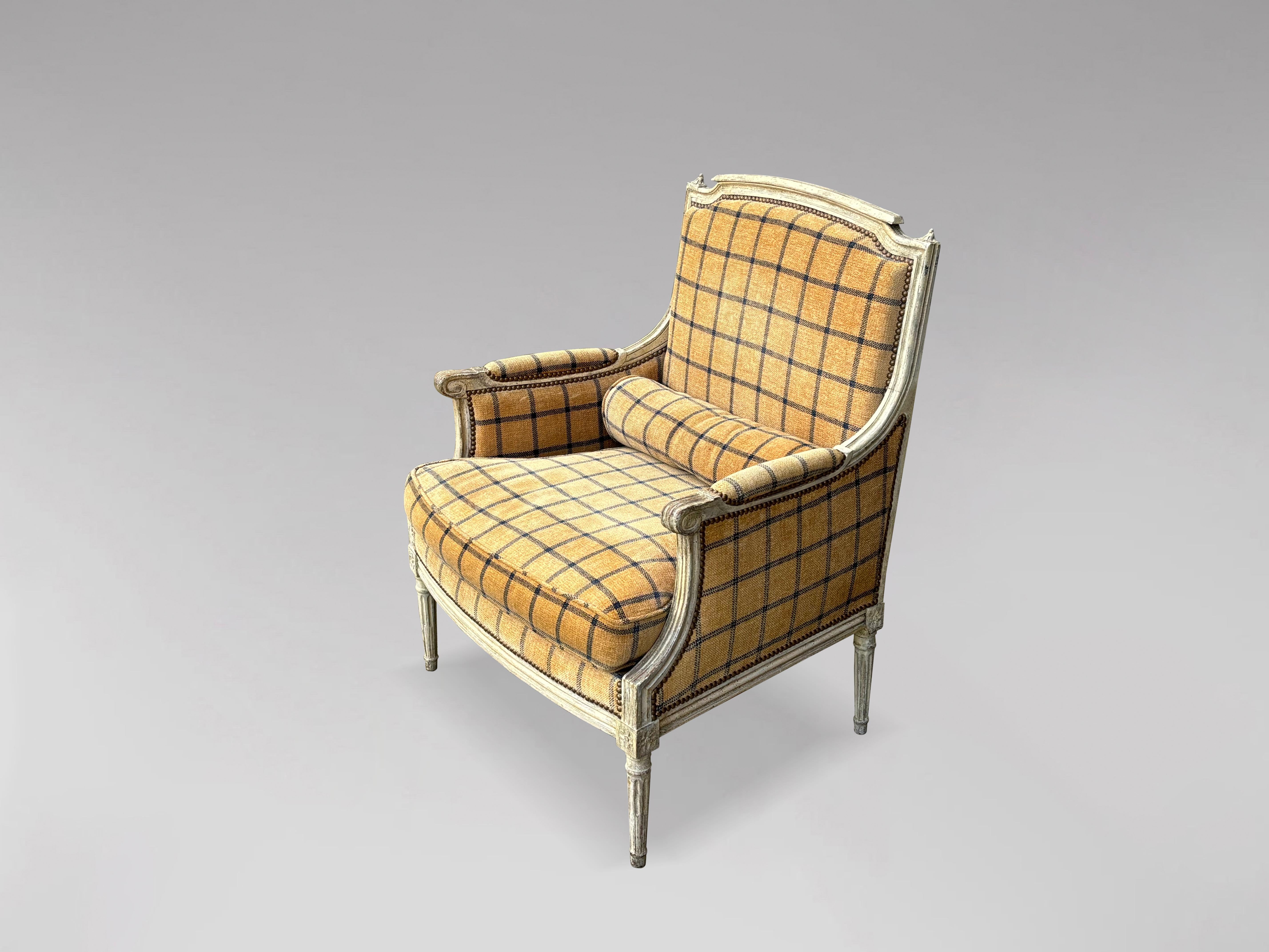 Französischer Bergère-Sessel im Louis-XVI-Stil aus dem 19. im Zustand „Gut“ im Angebot in Petworth,West Sussex, GB