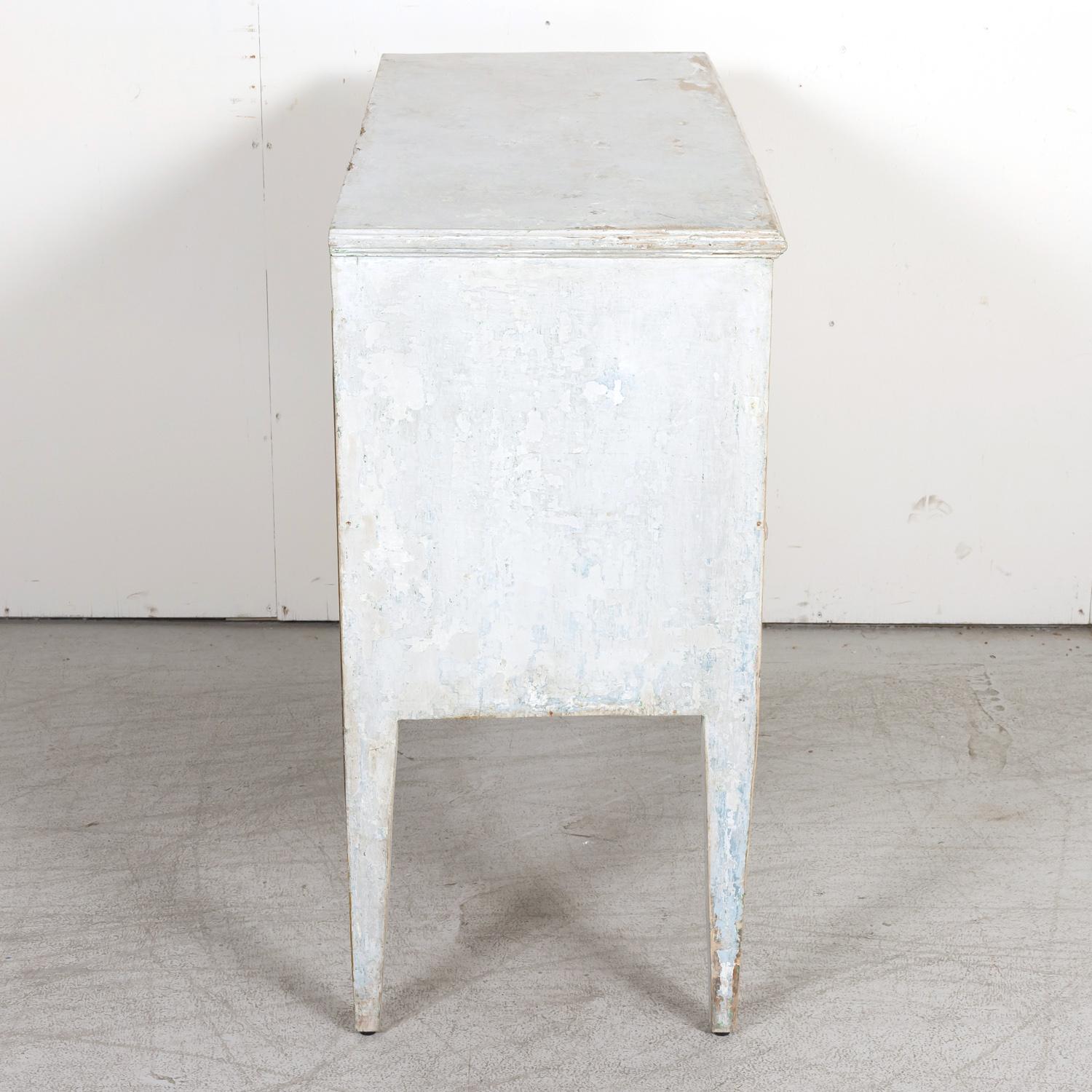 19th Century French Louis XVI Style Painted Commode Sauteuse 8