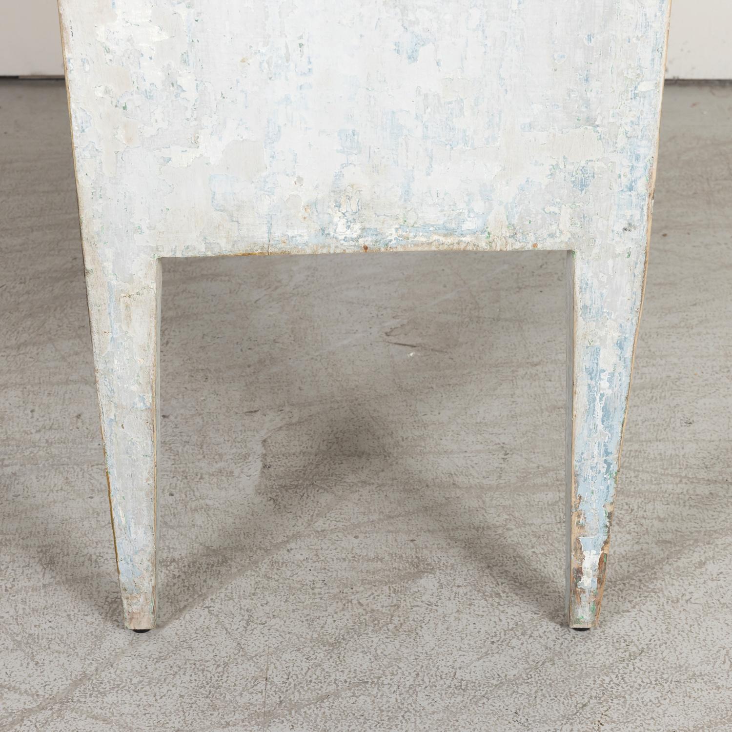 19th Century French Louis XVI Style Painted Commode Sauteuse 10