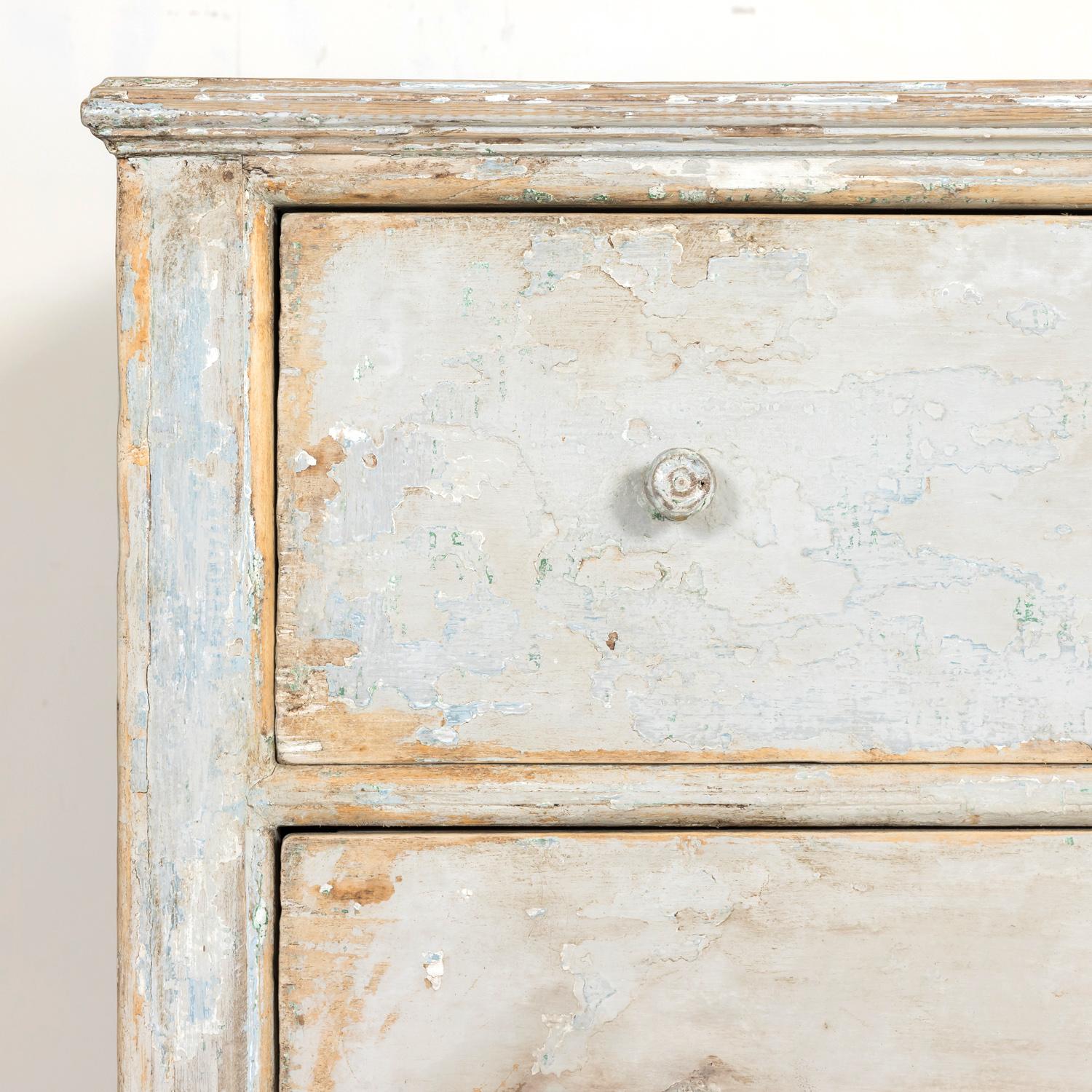 19th Century French Louis XVI Style Painted Commode Sauteuse 3
