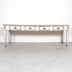 19. Jahrhundert Französisch Louis XVI Stil gemalt Konsole oder Sofa Tisch