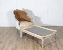 19th Century French Louis XVI Style Painted Lie de Repos