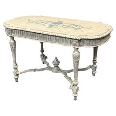19th Century French Louis XVI Style Painted Writing Table