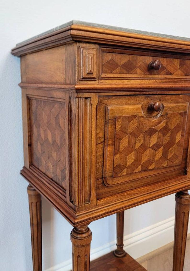 19th Century French Louis XVI Style Parquetry Cabinet 2