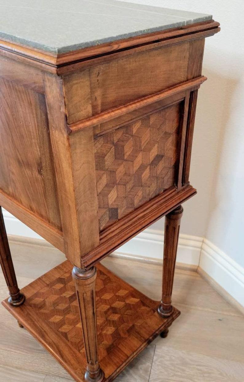 19th Century French Louis XVI Style Parquetry Cabinet 4