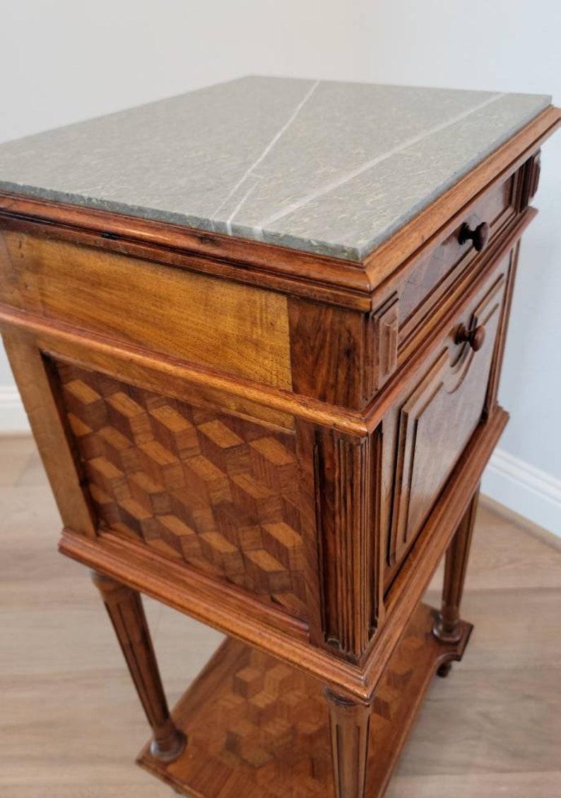 19th Century French Louis XVI Style Parquetry Cabinet 5