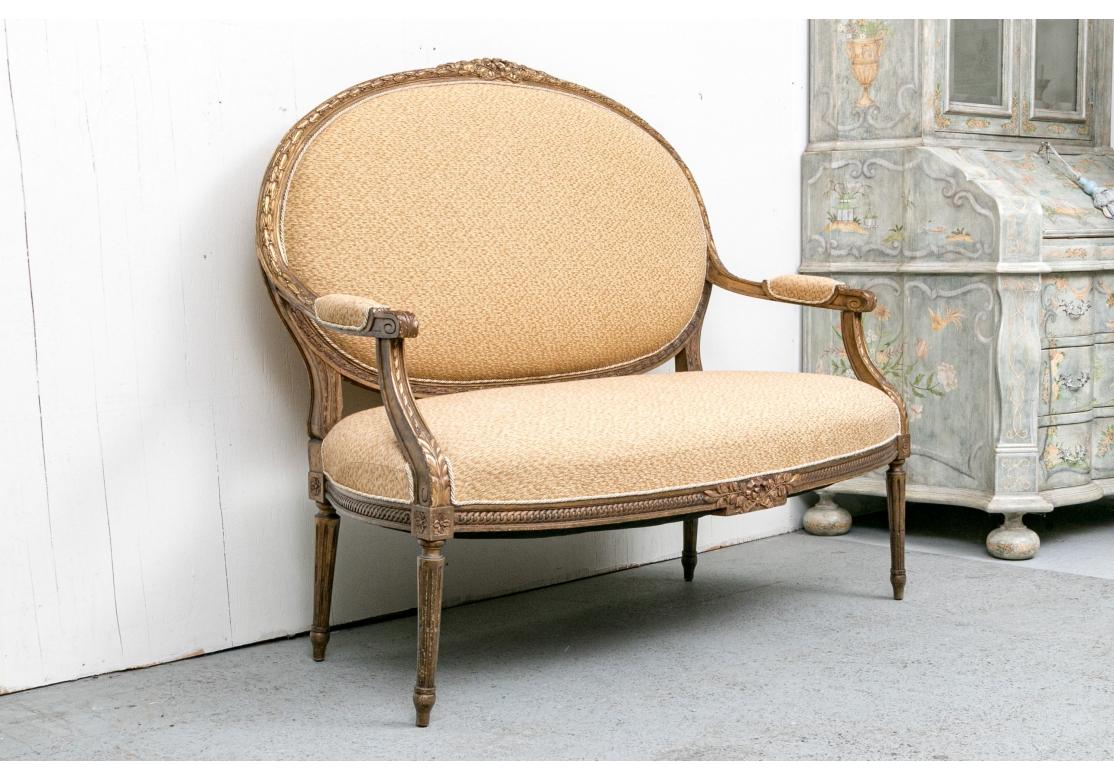 19th Century French Louis XVI Style Settee For Sale 15