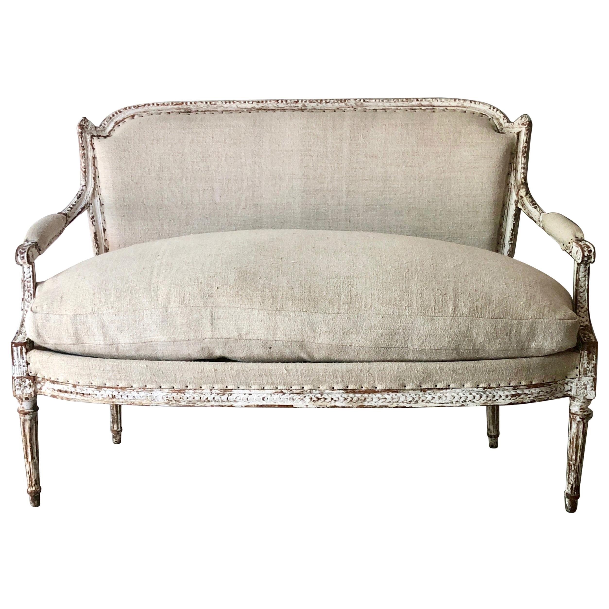 19th Century French Louis XVI Style Settee