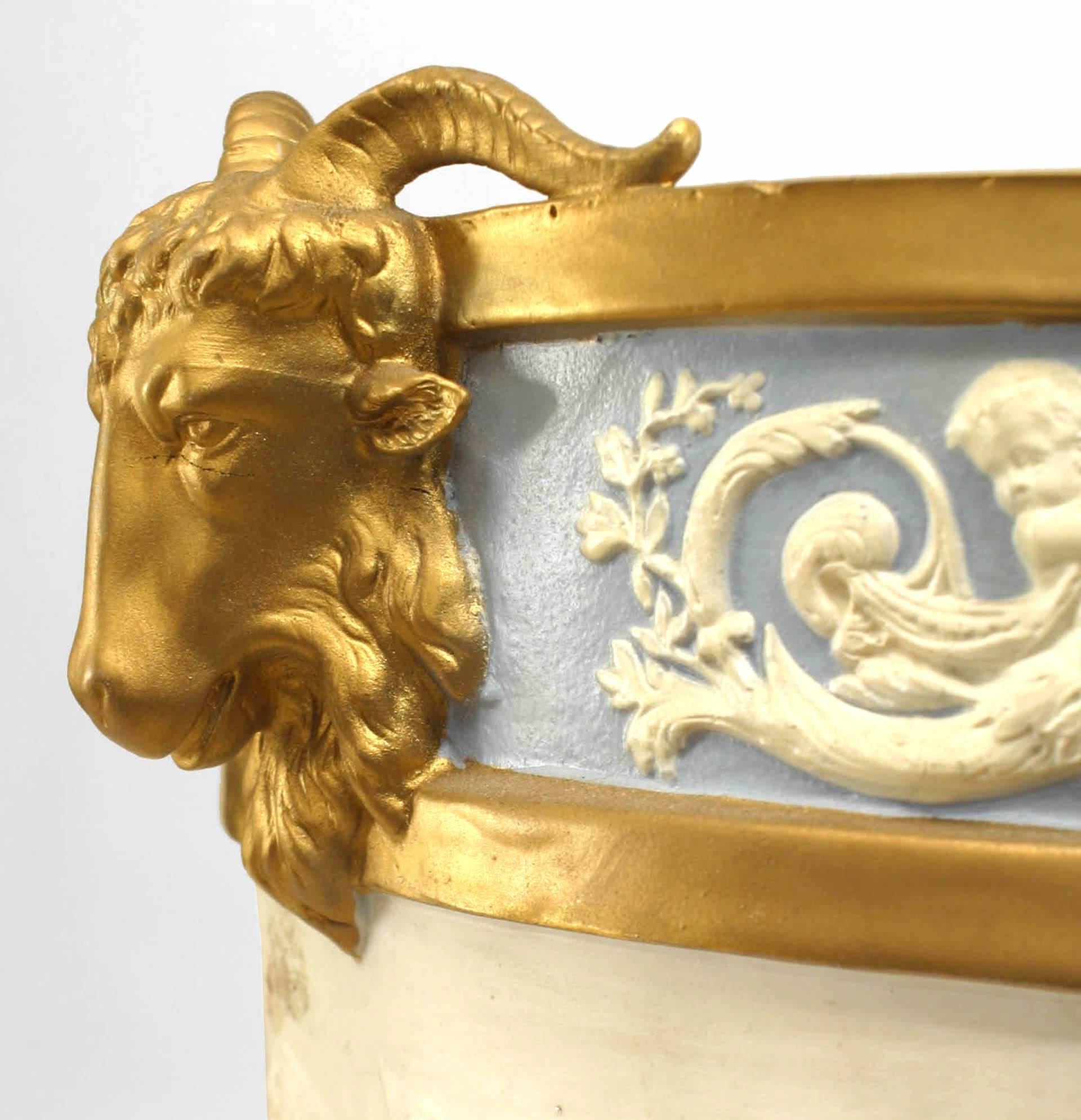 French Pair of Louis XVI Sevres Porcelain Pots