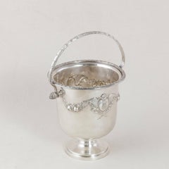 19th Century French Louis XVI Style Silver Plate Ice Bucket Owned by a Bonaparte