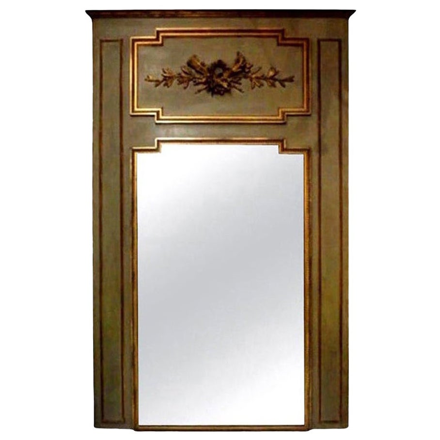19th Century French Louis XVI Style Trumeau Mirror