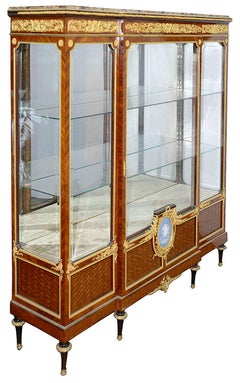 19th Century French Louis XVI style Vitrine, after Linke