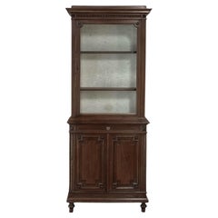 19th Century French Louis XVI Style Walnut Bookcase