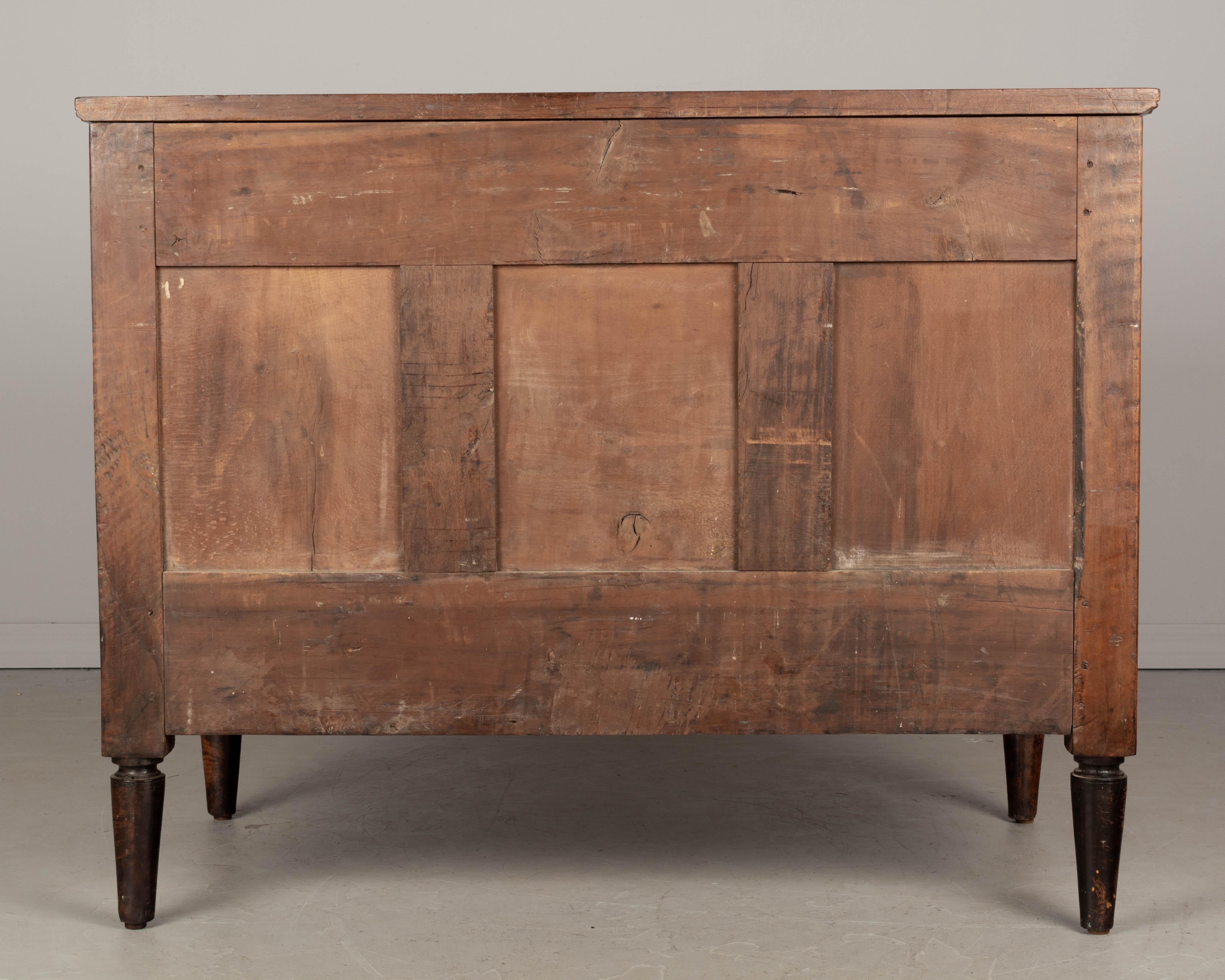 19th Century French Louis XVI Style Walnut Commode For Sale 1