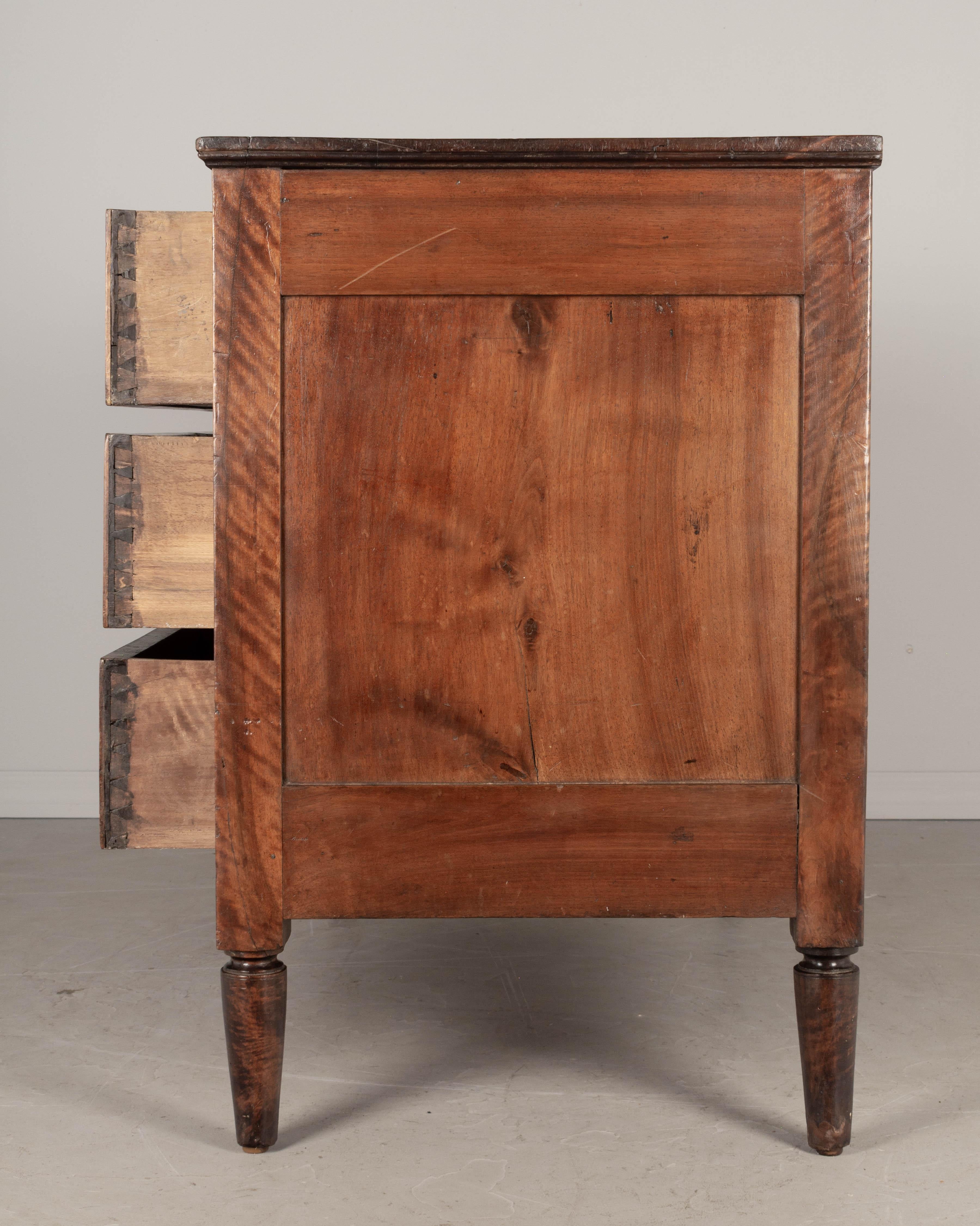 19th Century French Louis XVI Style Walnut Commode For Sale 3