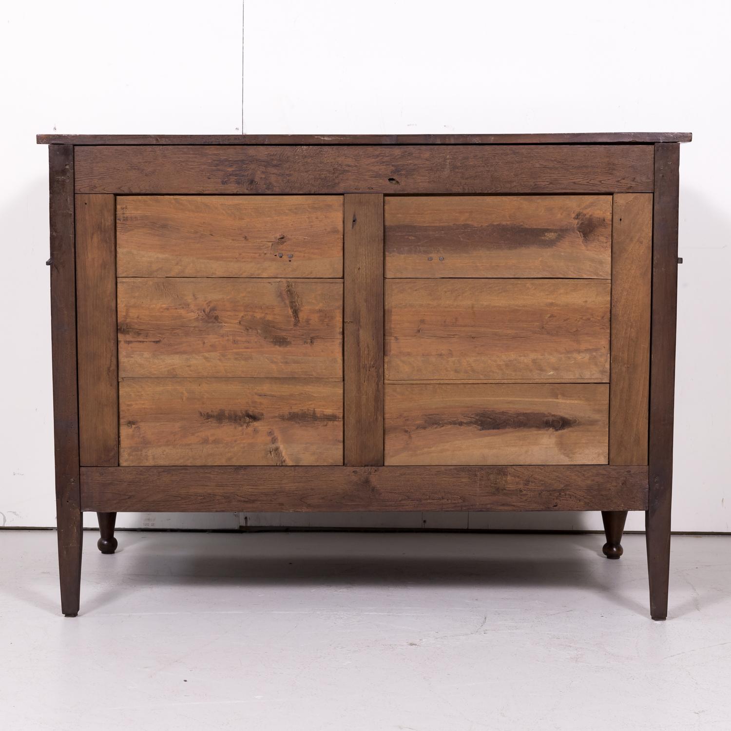 19th Century French Louis XVI Style Walnut Commode or Chest of Drawers 13