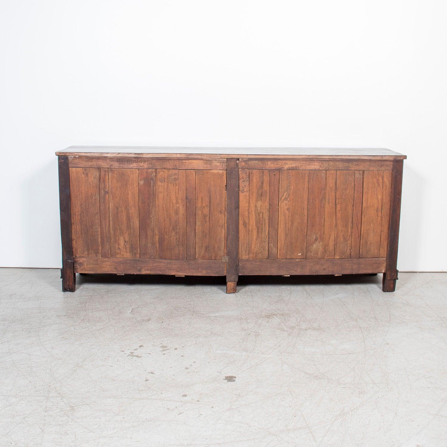 Buffet Enfilade en noyer de Normandie du 19ème siècle de style Louis XVI en vente 14