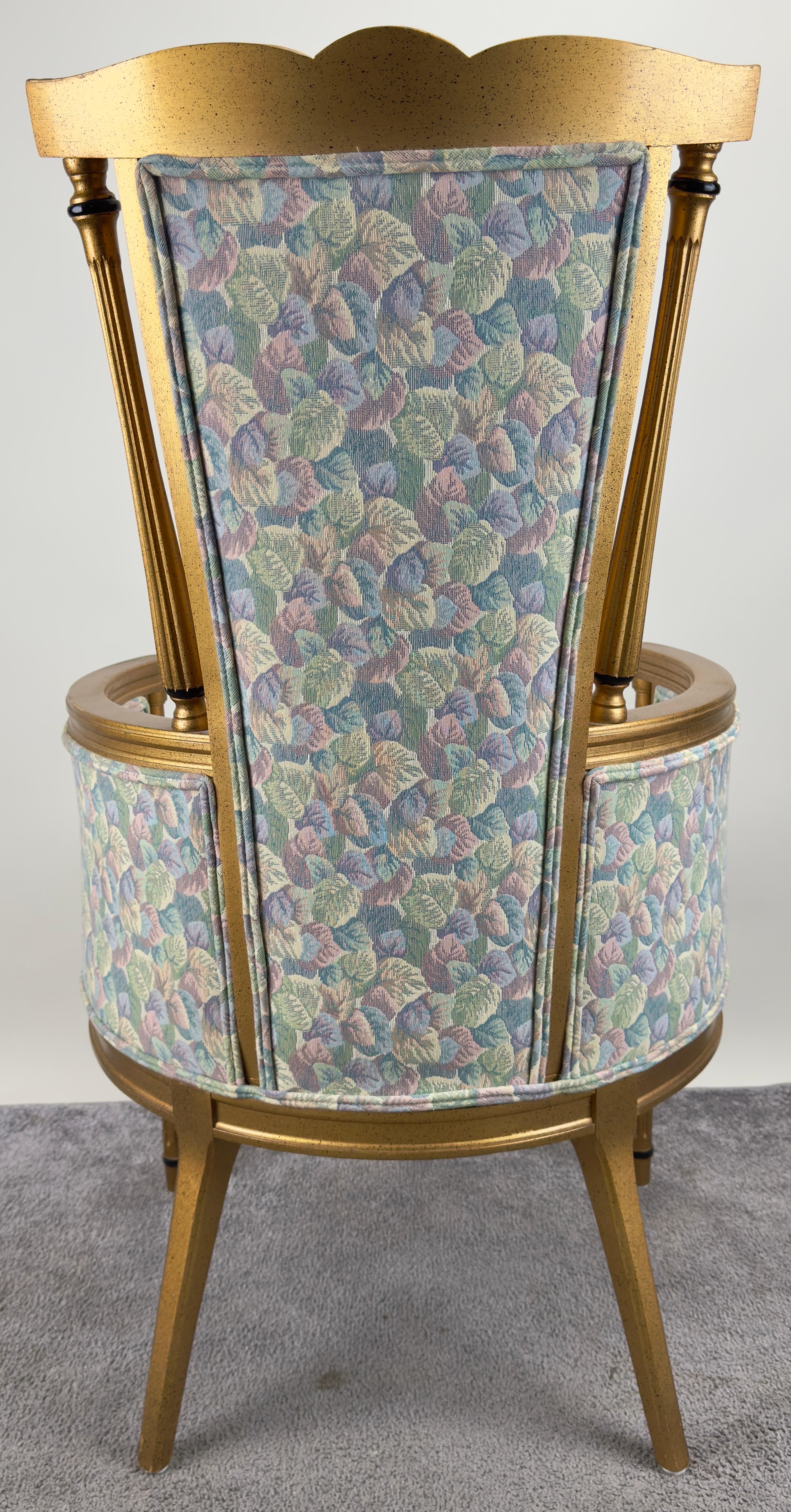 19th Century French Louis XVI Style Wingback Chair For Sale 6