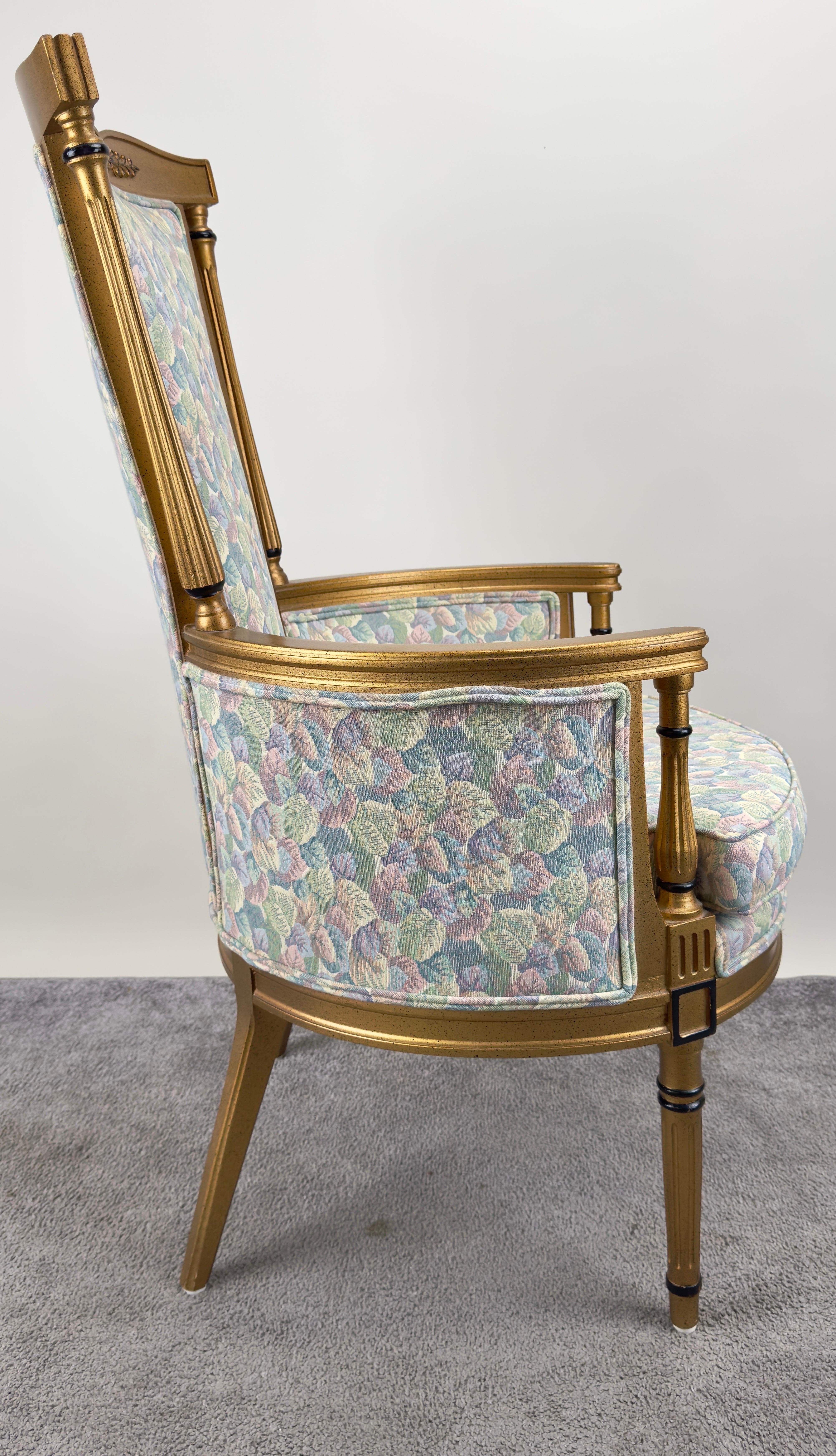 19th Century French Louis XVI Style Wingback Chair For Sale 7