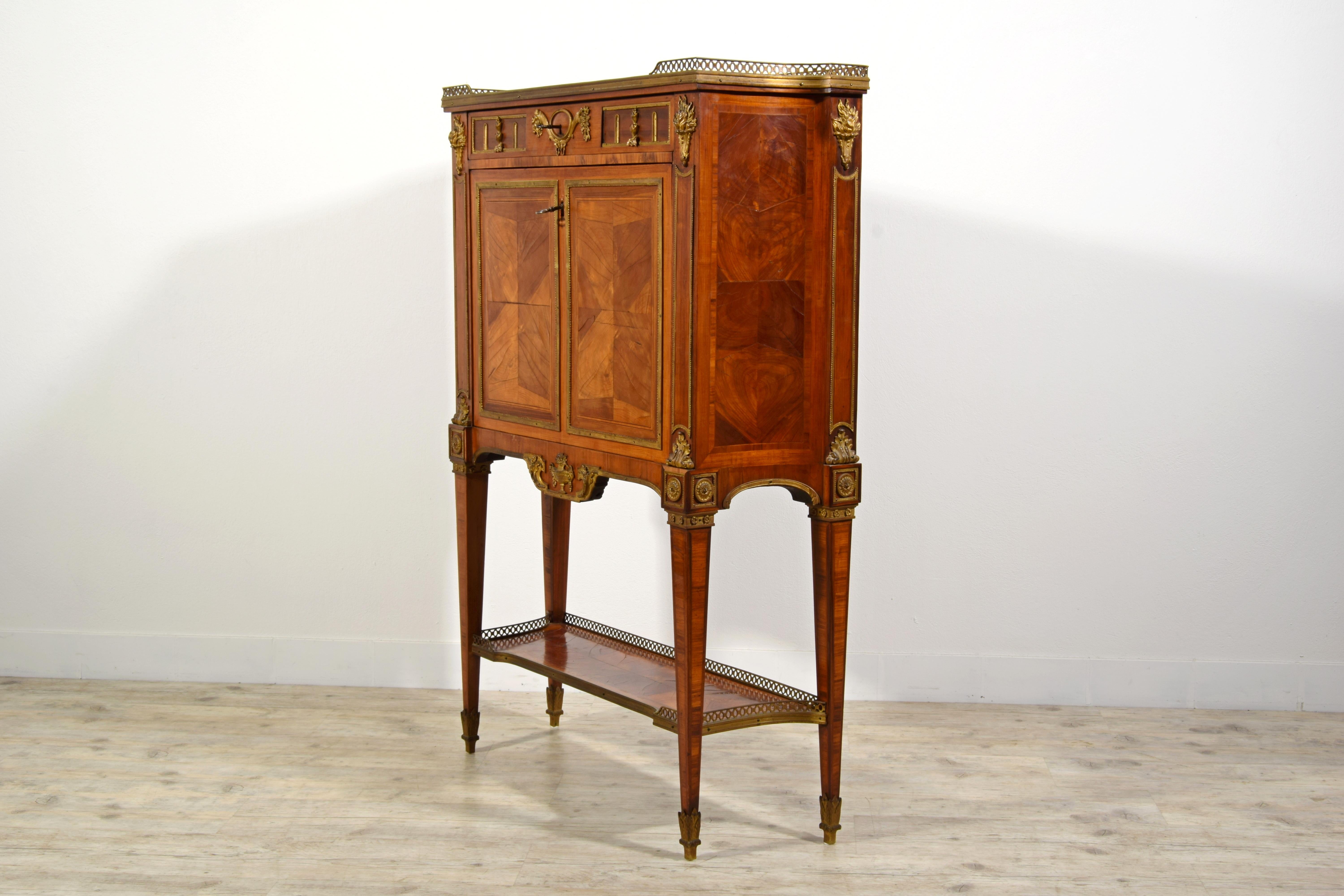 19th Century, French Louis XVI Style Wood Secretaire Sideboard  For Sale 1