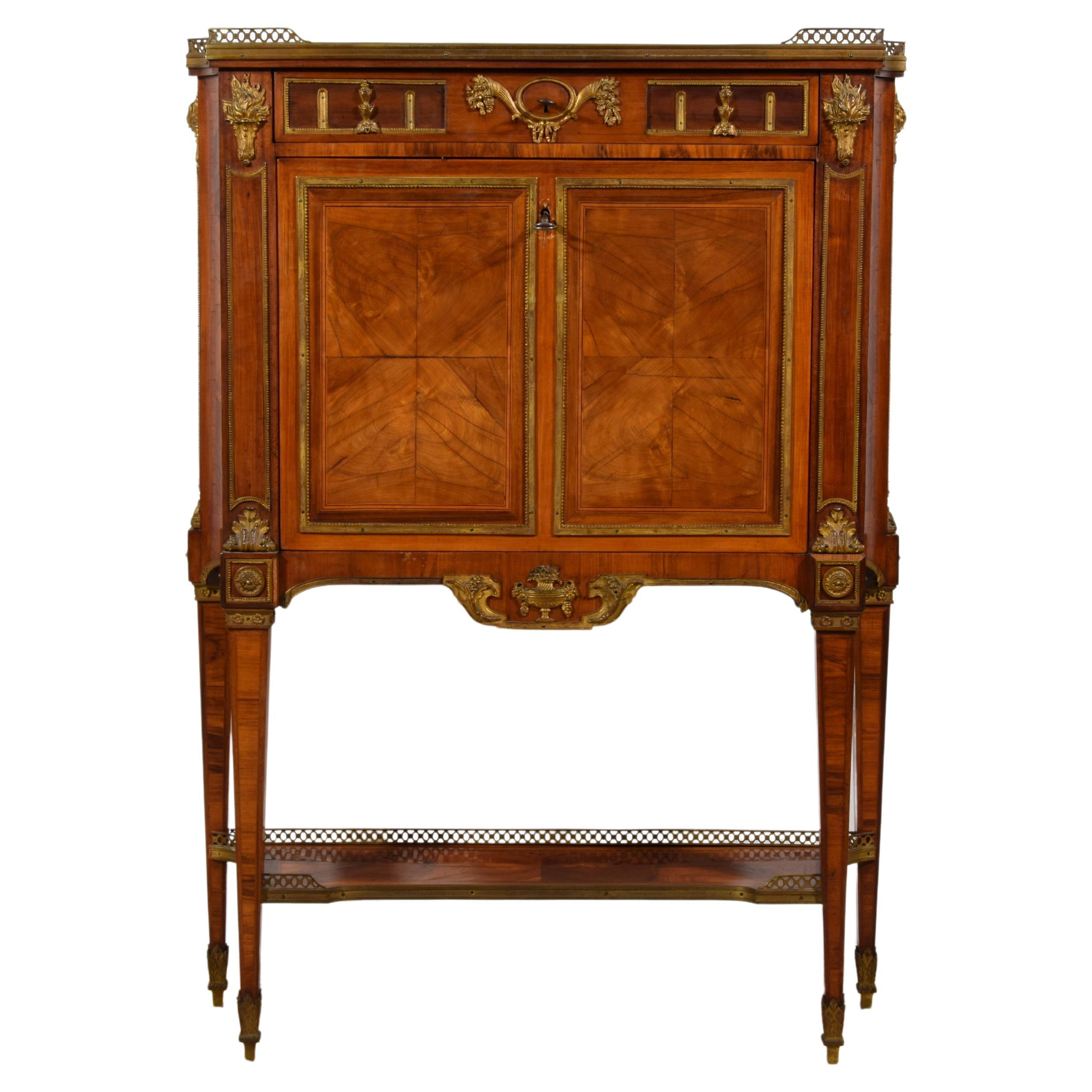 19th Century, French Louis XVI Style Wood Secretaire Sideboard 