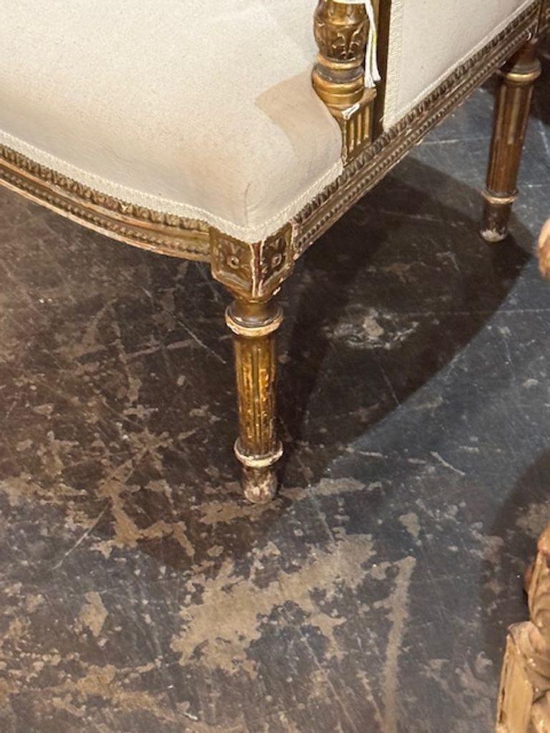 19th Century French Louis XVI Vanity Chair For Sale 1