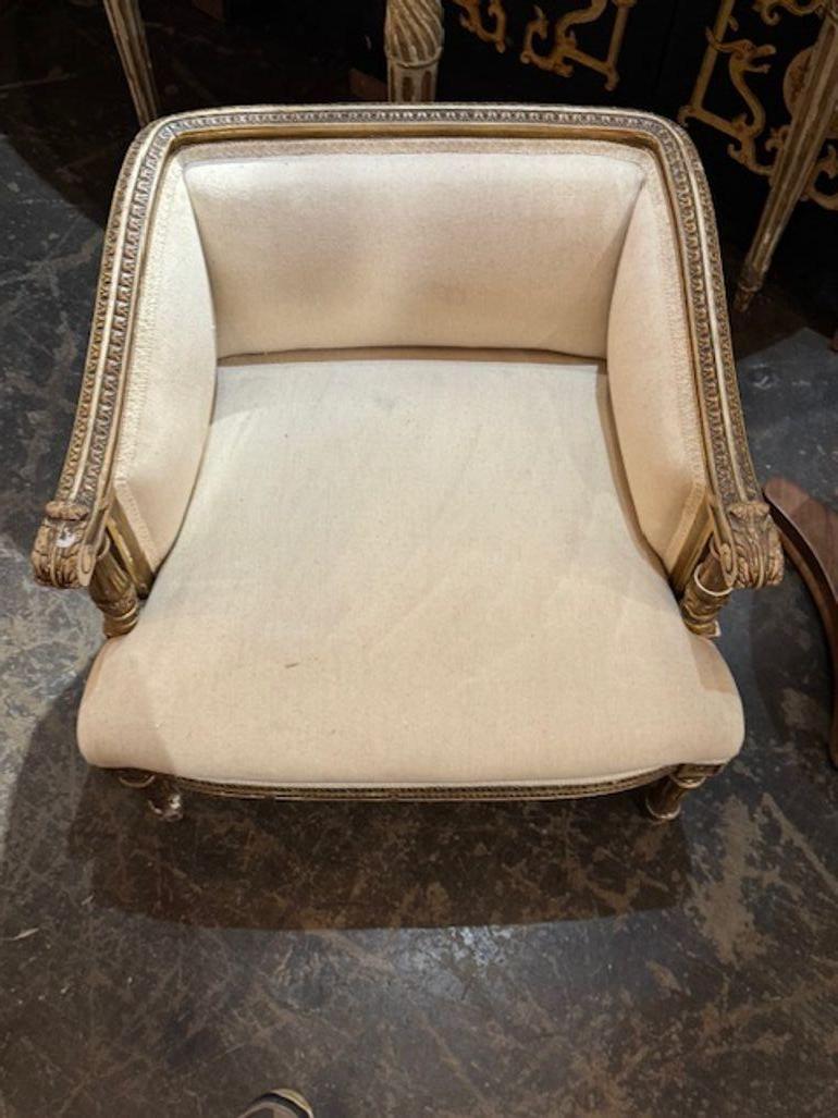 19th Century French Louis XVI Vanity Chair For Sale 3