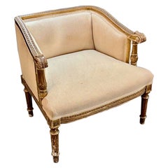 Französischer Louis XVI.-Schminkstuhl aus dem 19. Jahrhundert