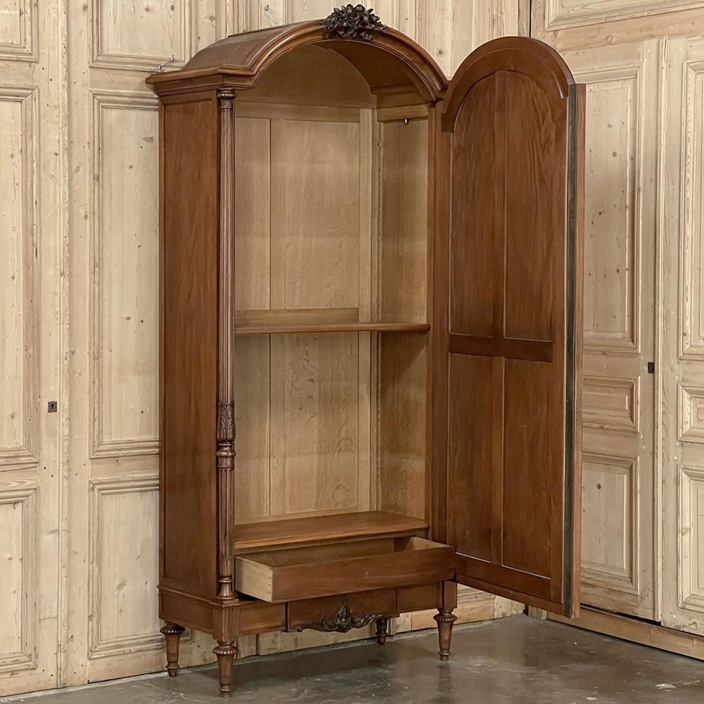 Late 19th Century 19th Century French Louis XVI Walnut Armoire ~ Wardrobe  For Sale