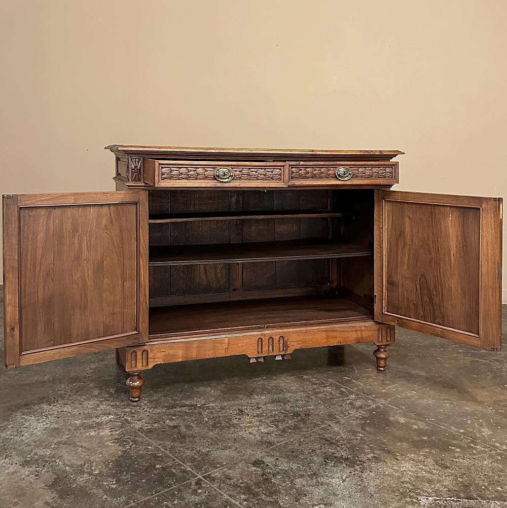 19th Century French Louis XVI Walnut Buffet ~ Sideboard For Sale 1