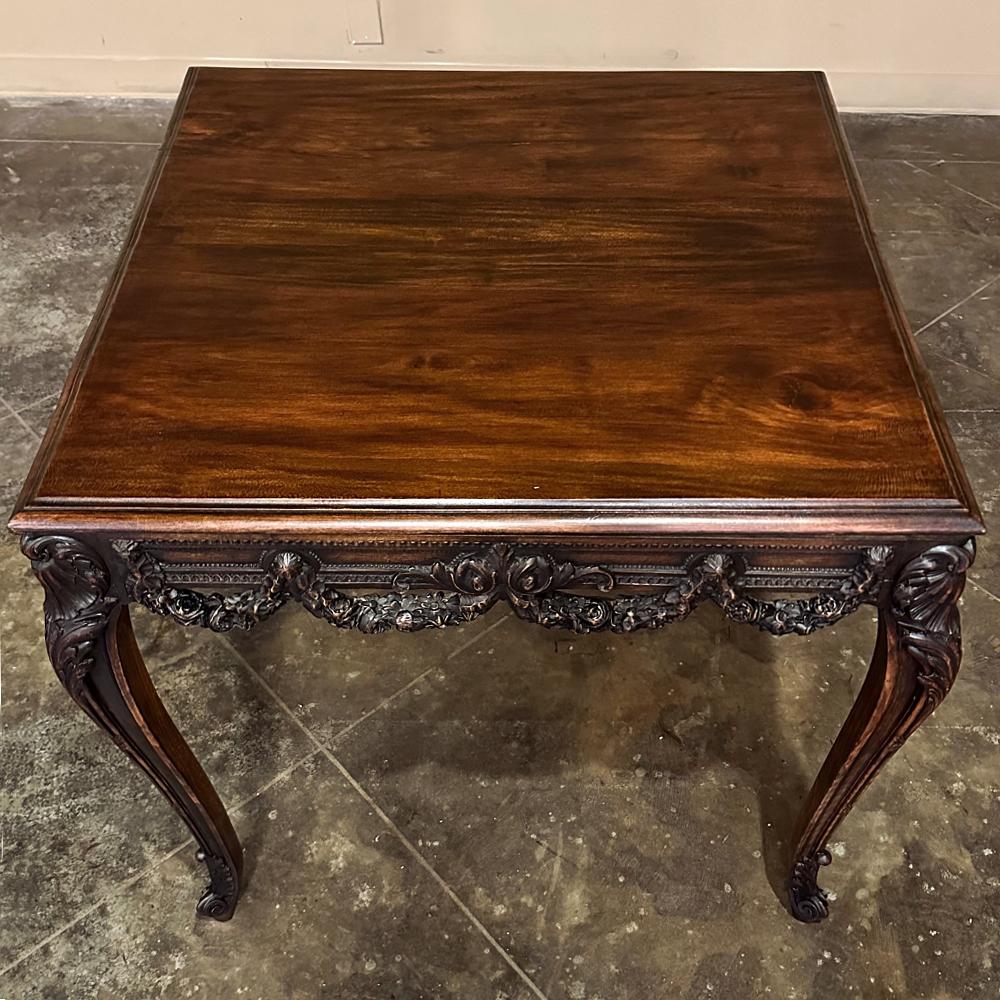 19th Century French Louis XVI Walnut End Table ~ Center Table For Sale 2