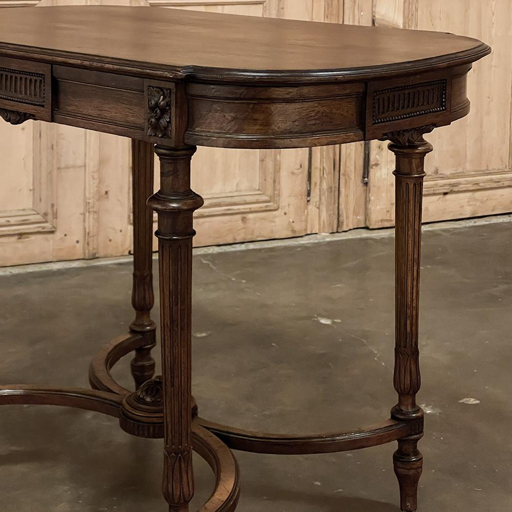 19th Century French Louis XVI Walnut End Table ~ Library Table For Sale 9