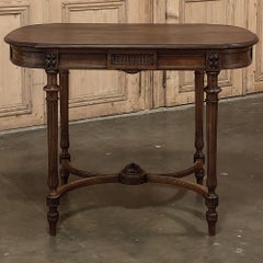 19th Century French Louis XVI Walnut End Table ~ Library Table