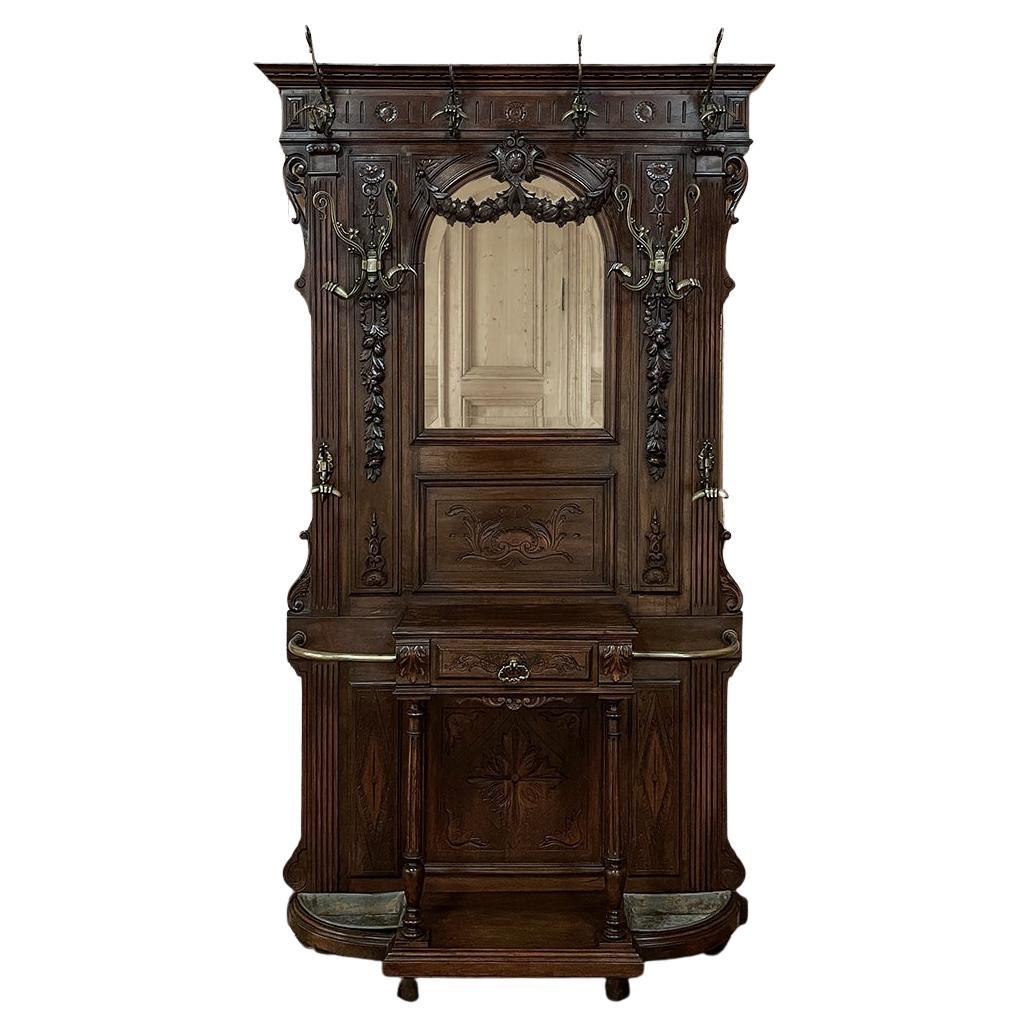 Antique Country French Hall Tree at 1stDibs