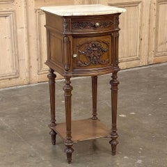 19th Century French Louis XVI Walnut Nightstand