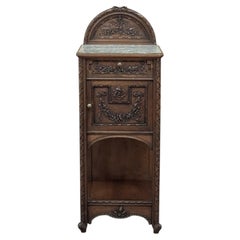 19th Century French Louis XVI Walnut Nightstand