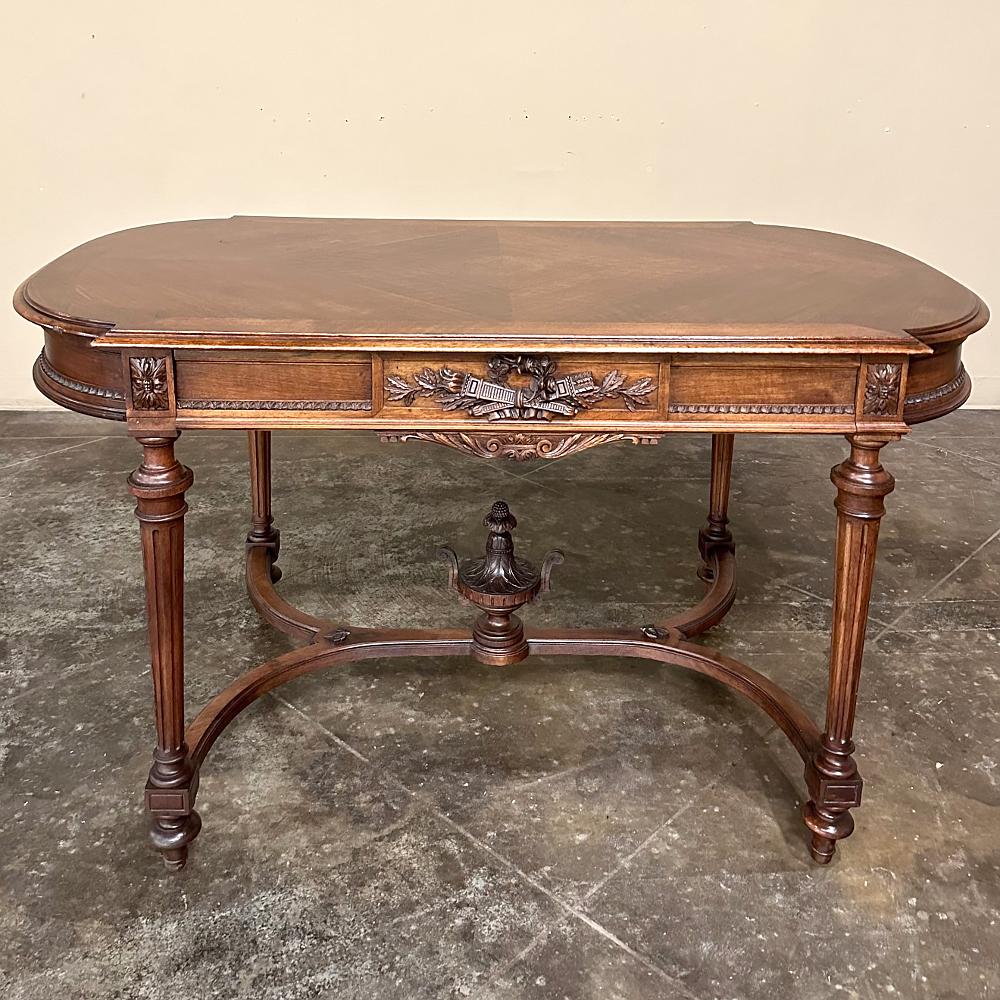 Table à écrire française Louis XVI du 19ème siècle Bon état - En vente à Dallas, TX