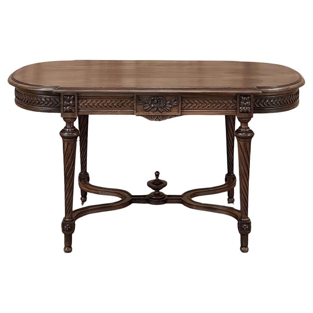 19th Century French Louis XVI Walnut Writing Table