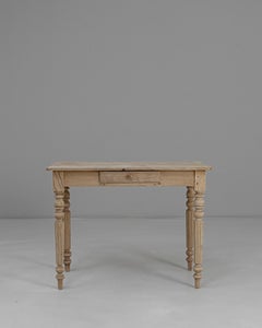 19th Century French Louis XVI Wooden Writing Table With Drawer