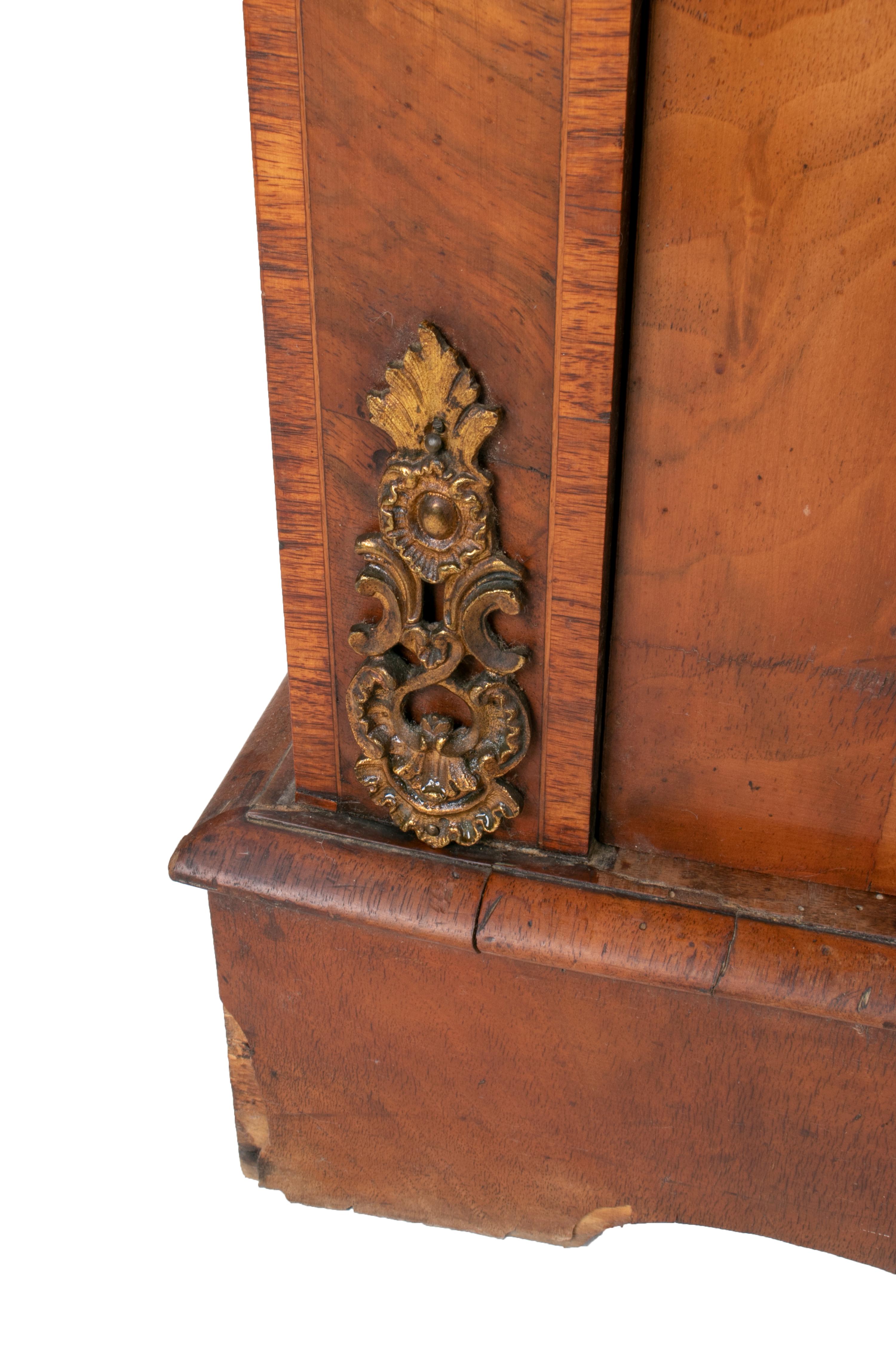 19th Century French Low Wall Cabinet with Door and Bronze Fittings For Sale 4